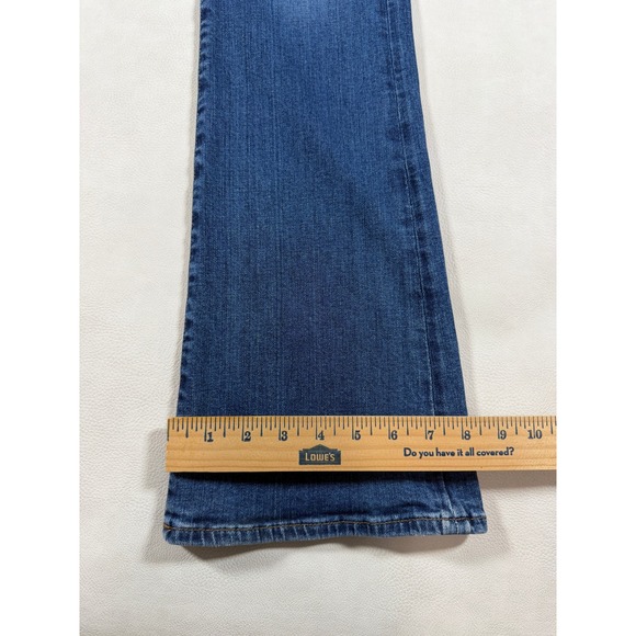 7 For All Mankind Women Bootcut Jeans Italian Fabric Dark Wash Blue Size 30 - Picture 4 of 9